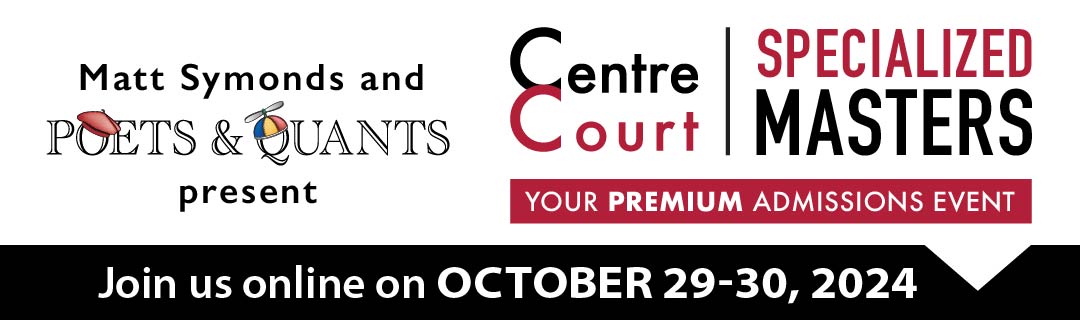 CentreCourt Specialized Masters Event October 2024 banner.